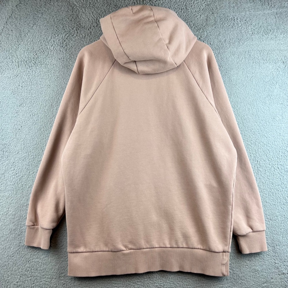 Vuori Restore Full Zip Hoodie Oversize Small Mauve Pink Organic Cotton - Picture 2 of 8